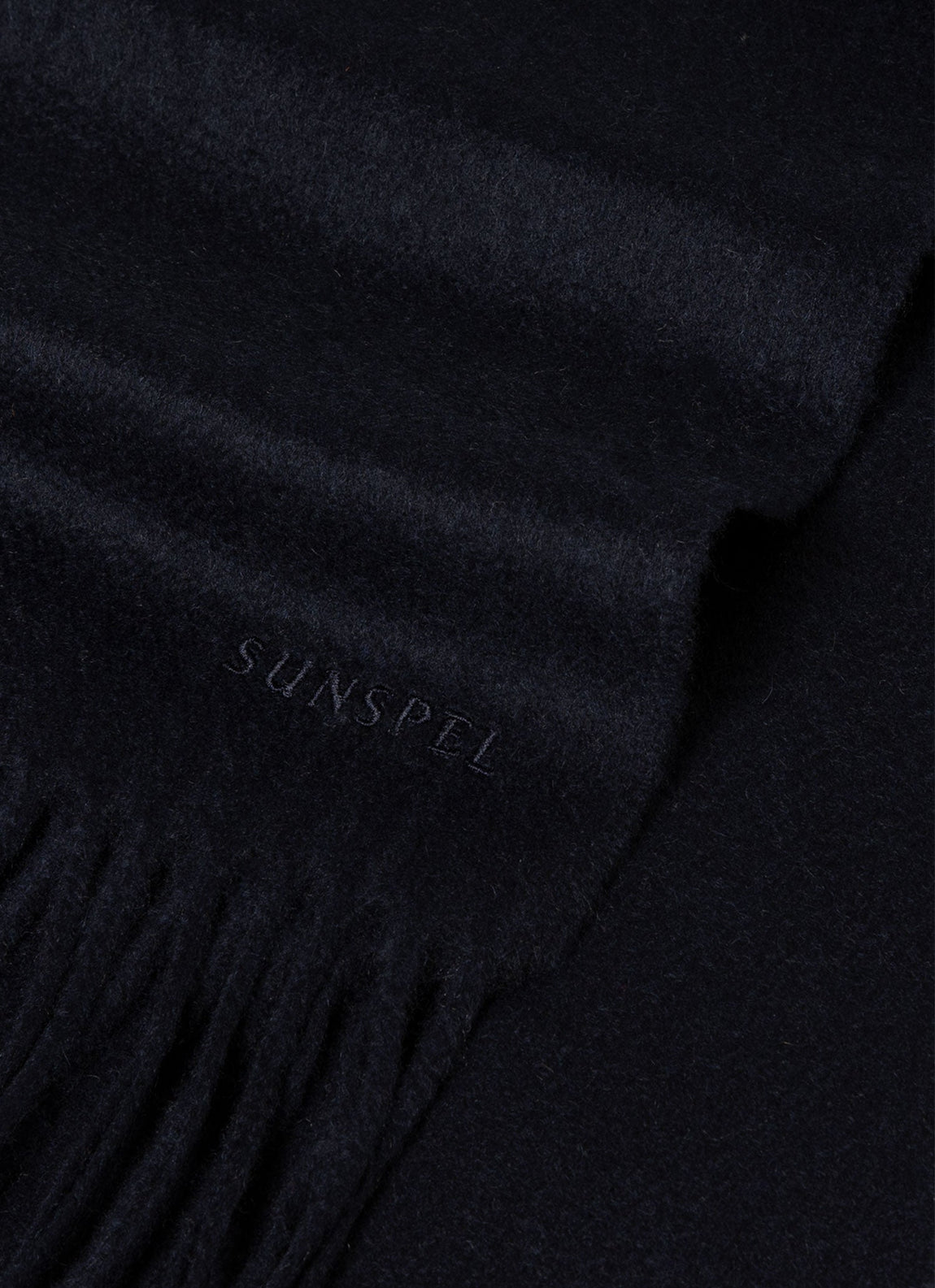 Men's Cashmere Scarf in Navy