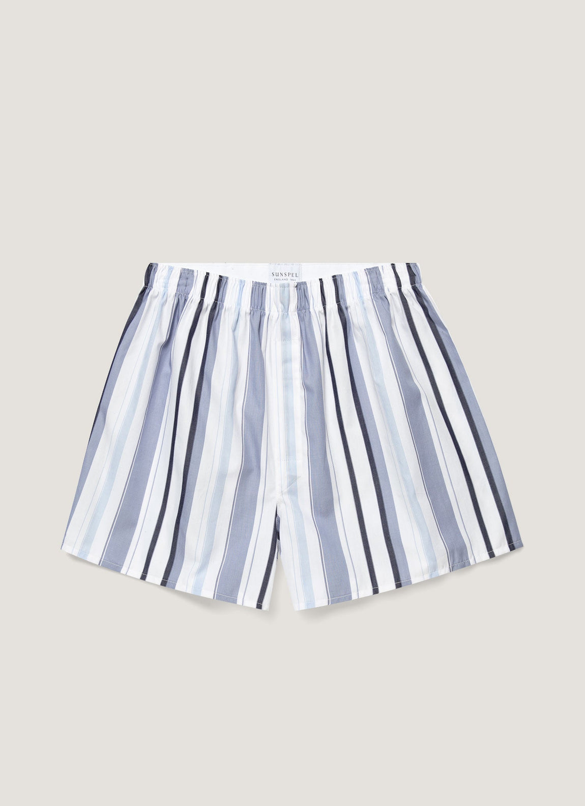Men's Classic Boxer Short in Blue Multi Stripe