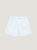 Men's Long Cut Classic Boxer Short in Plain Blue