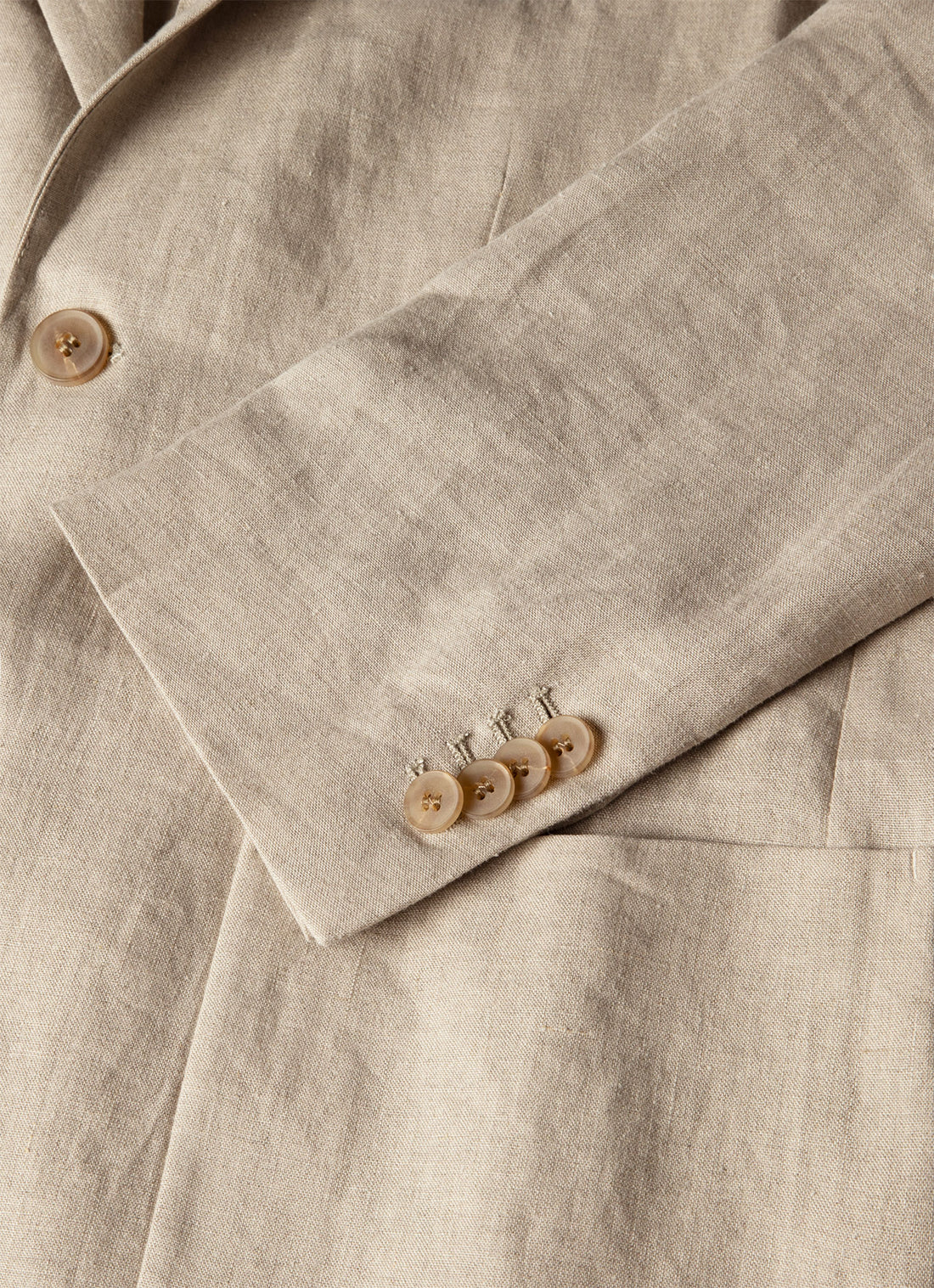 Men's Linen Two-Piece Suit in Sand