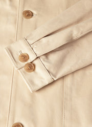 Men's Cotton Drill Chore Jacket in Light Stone