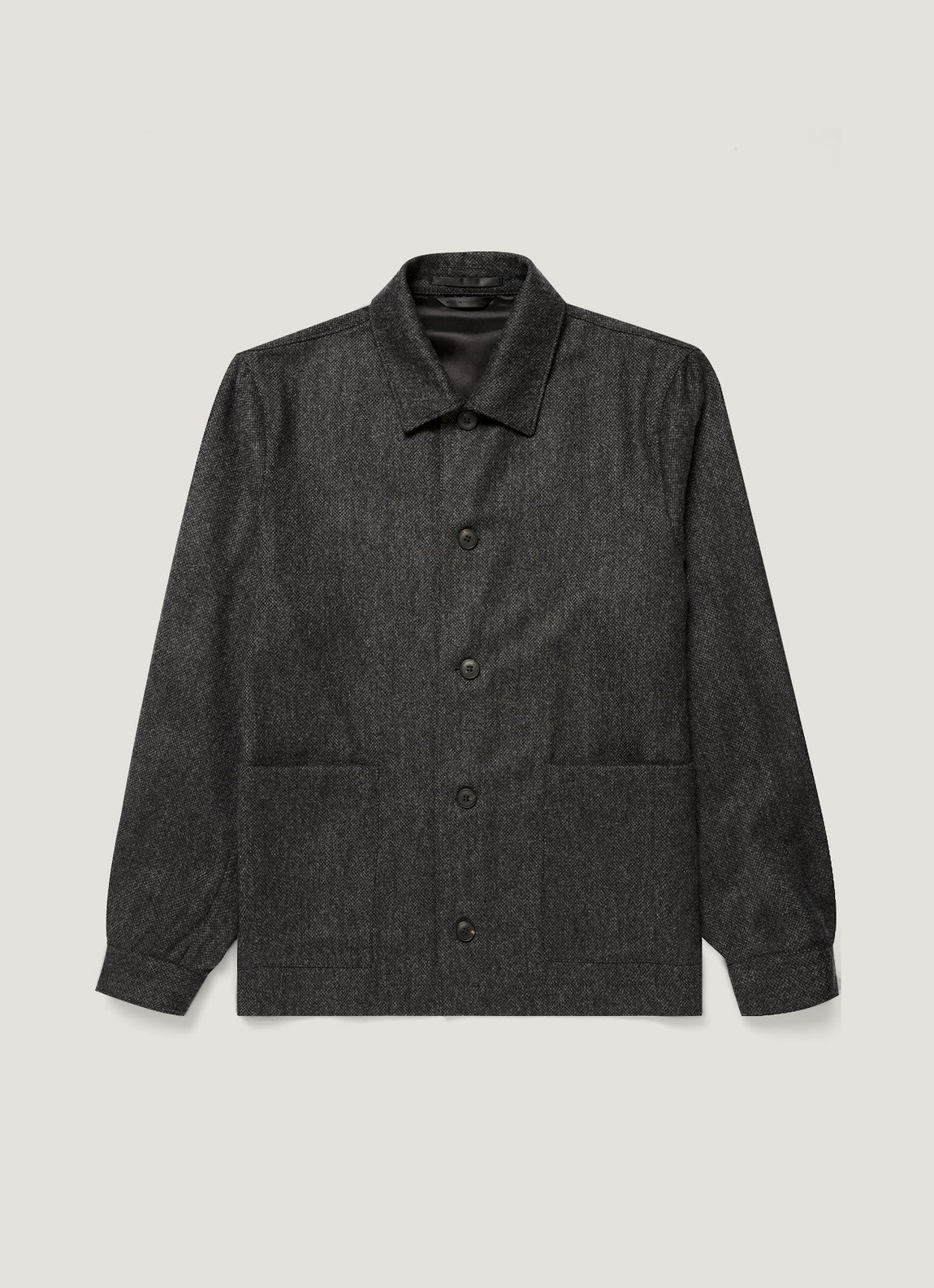 Men's Wool Twill Chore Jacket in Charcoal Melange