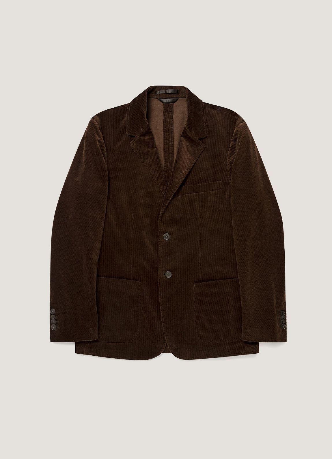 Men's Corduroy Blazer in Dark Chocolate