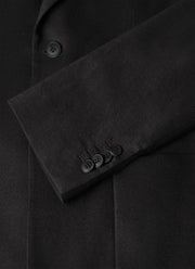 Men's Wool Cashmere Flannel Blazer in Charcoal Melange