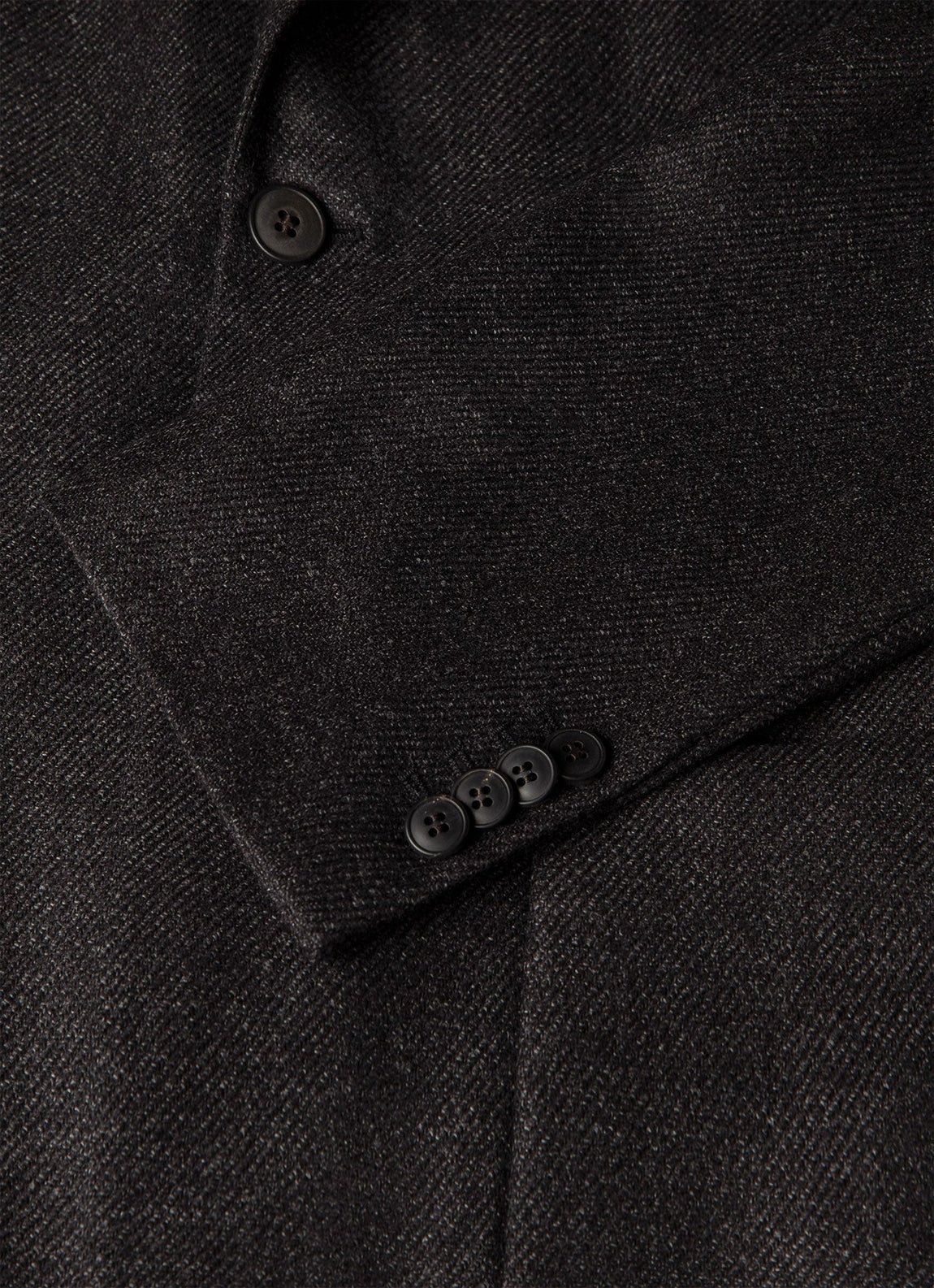 Men's Wool Silk Tweed Blazer in Anthracite