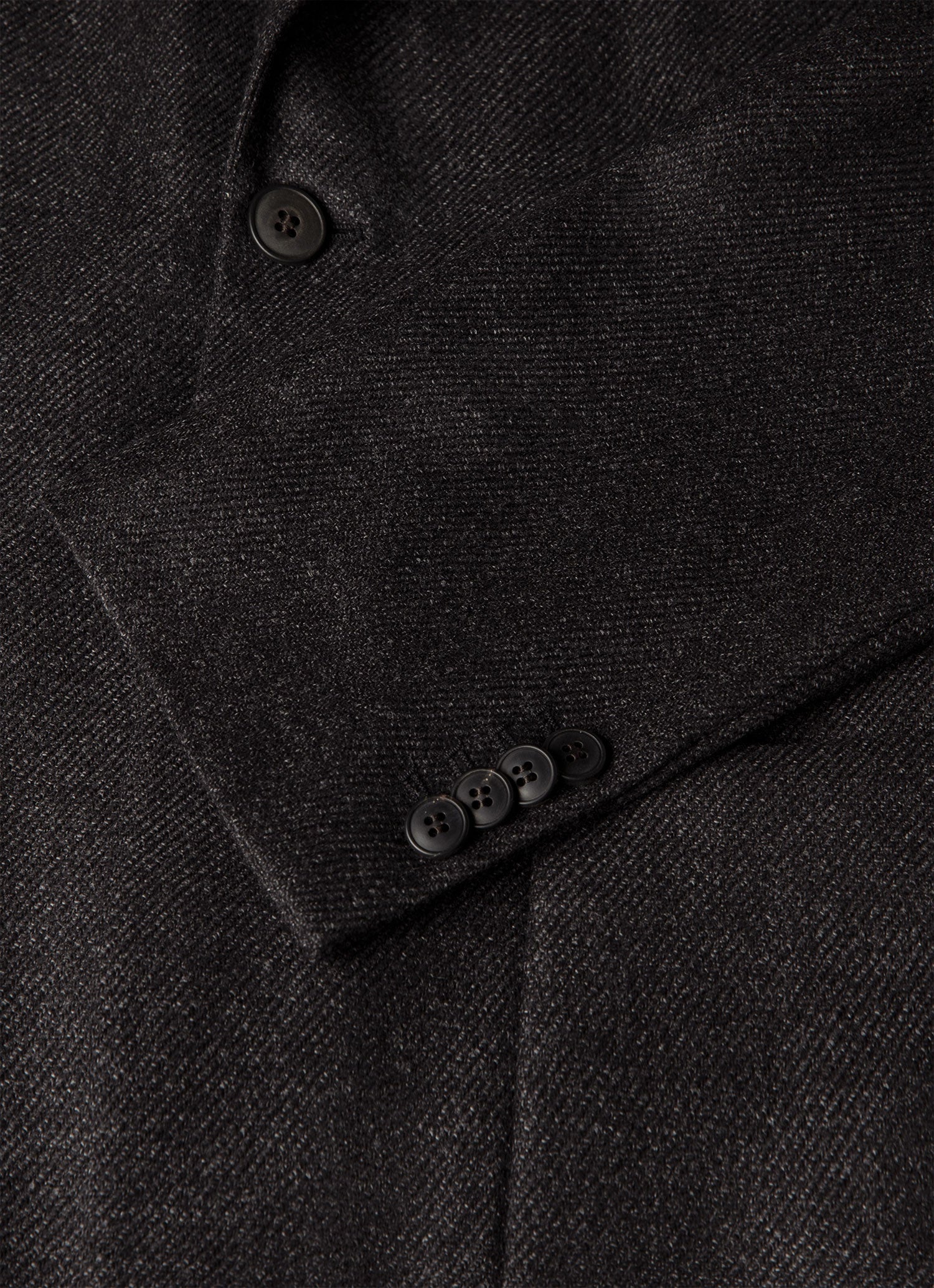 Men's Wool Silk Tweed Blazer in Anthracite