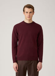 Men's Cashmere Crew Neck Jumper in Bakelite