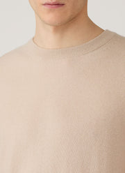 Men's Cashmere Crew Neck Jumper in Swansdown