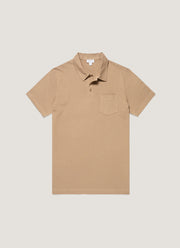 Men's Riviera Polo Shirt in Dark Beige