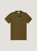 Men's Piqué Polo Shirt in Loden Green