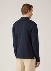 Men's Heavyweight Rugby Polo Shirt in Midnight Navy