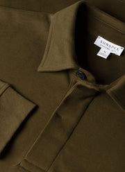 Men's Heavyweight Rugby Polo Shirt in Loden Green