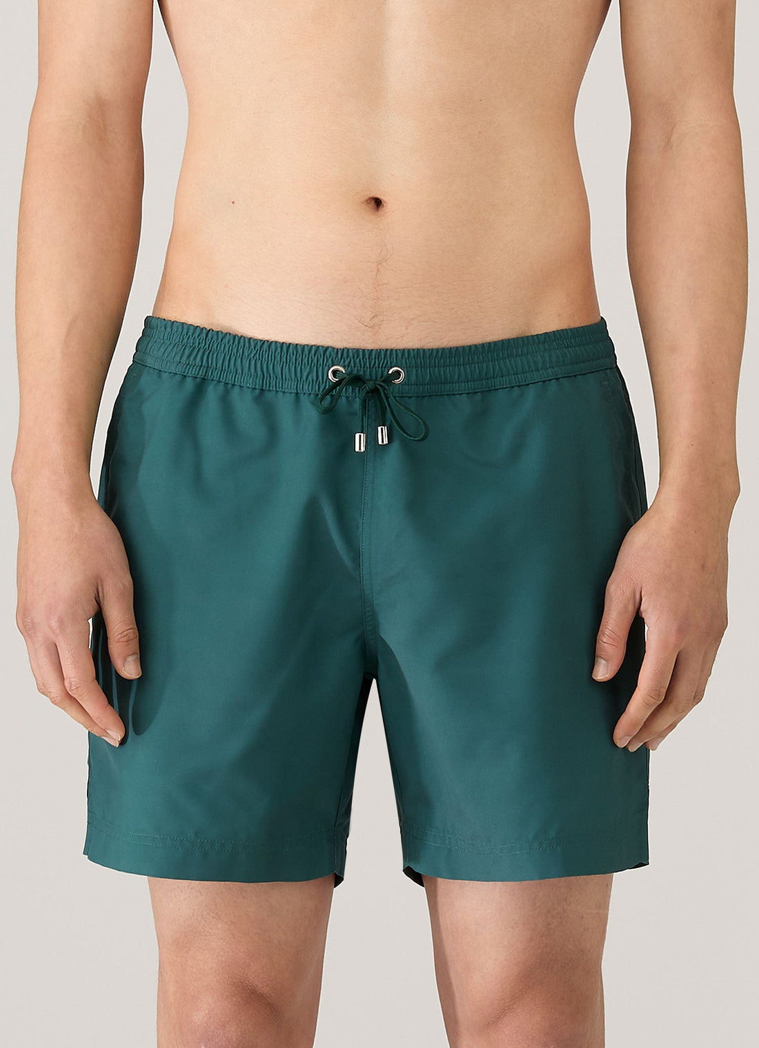 Men's Drawstring Swim Shorts in Forest