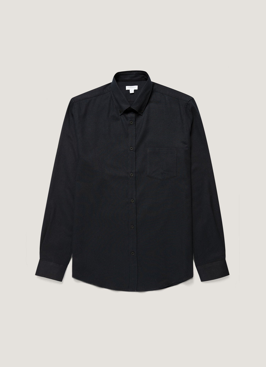 Men's Button Down Flannel Shirt in Black