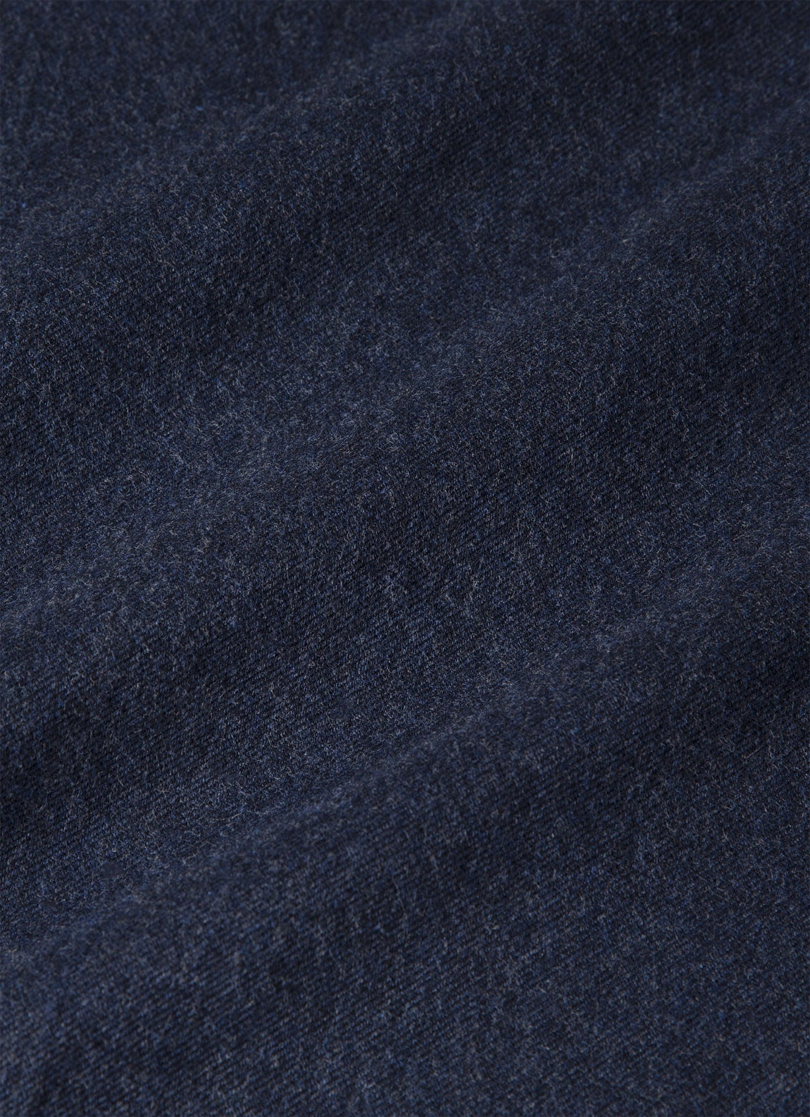 Men's Button Down Flannel Shirt in Navy Melange
