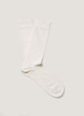 Men's Long Staple Cotton Socks in Archive White