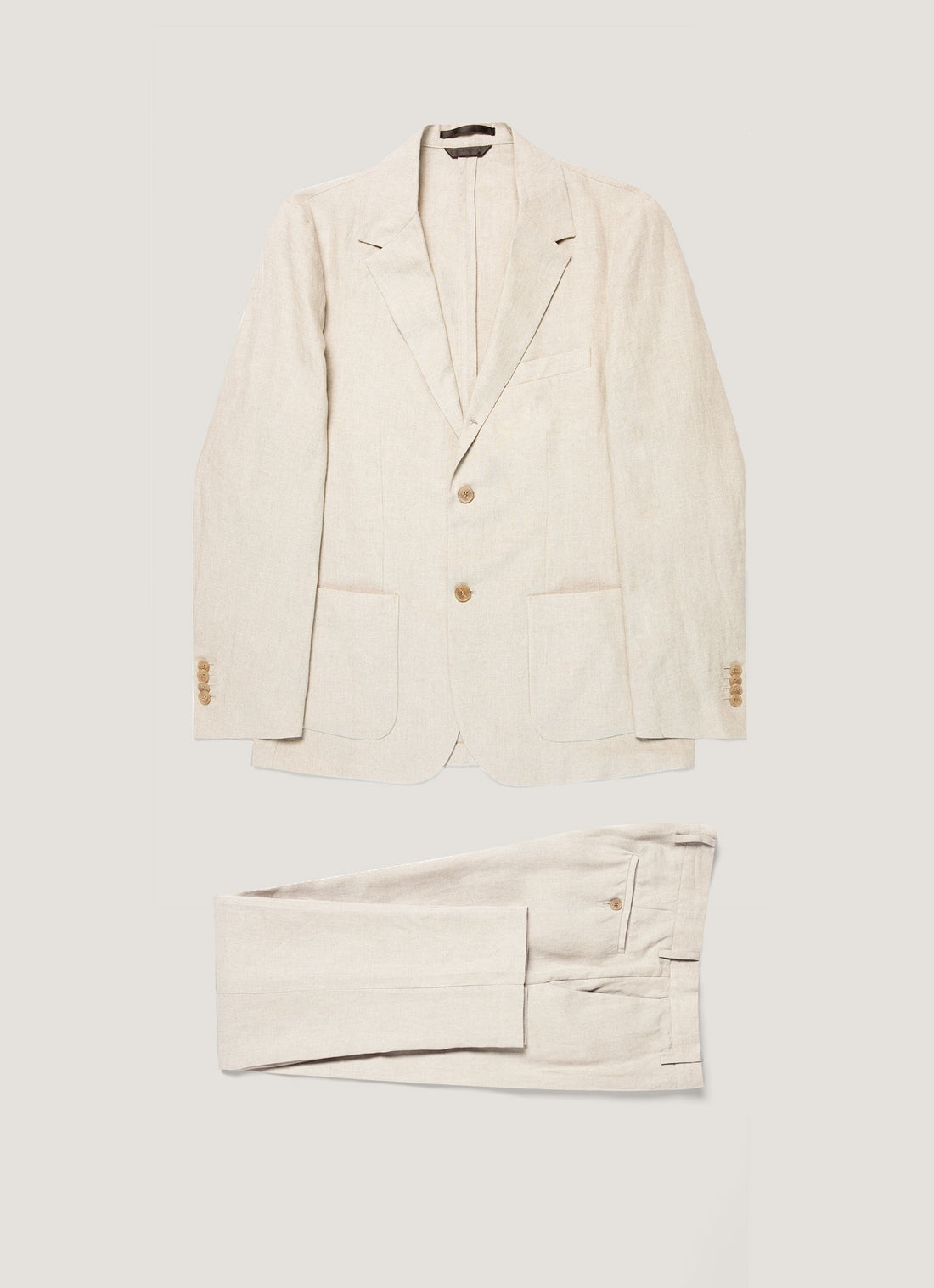 Men's Linen Two-Piece Suit in Sand