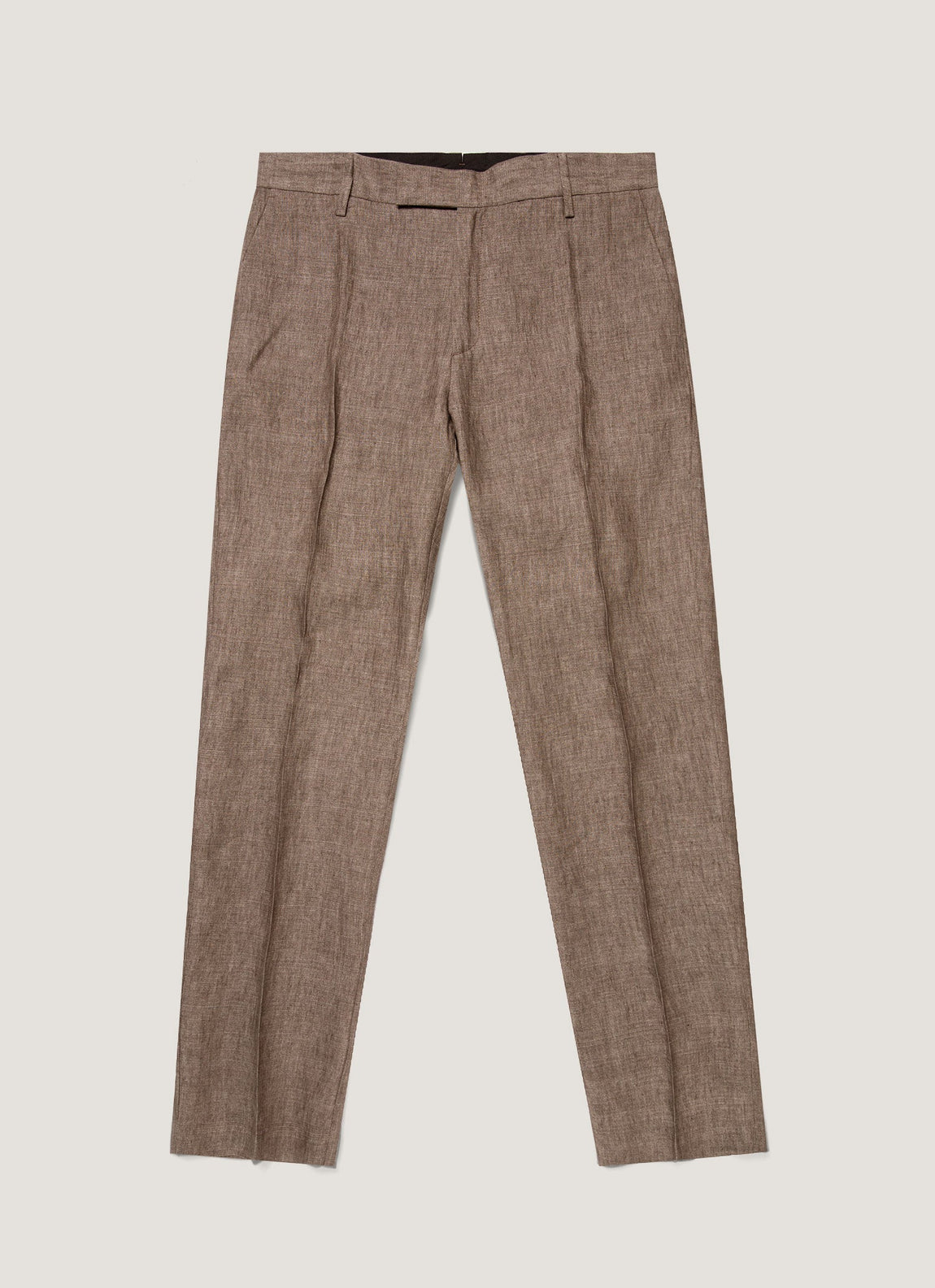 Men's Linen Two-Piece Suit in Dark Walnut