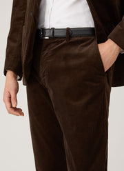 Men's Corduroy Trouser in Dark Chocolate