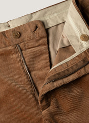 Men's Corduroy Trouser in Dark Beige