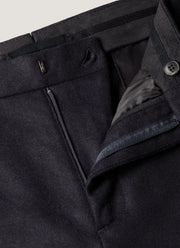 Men's Boiled Wool Trouser in Navy