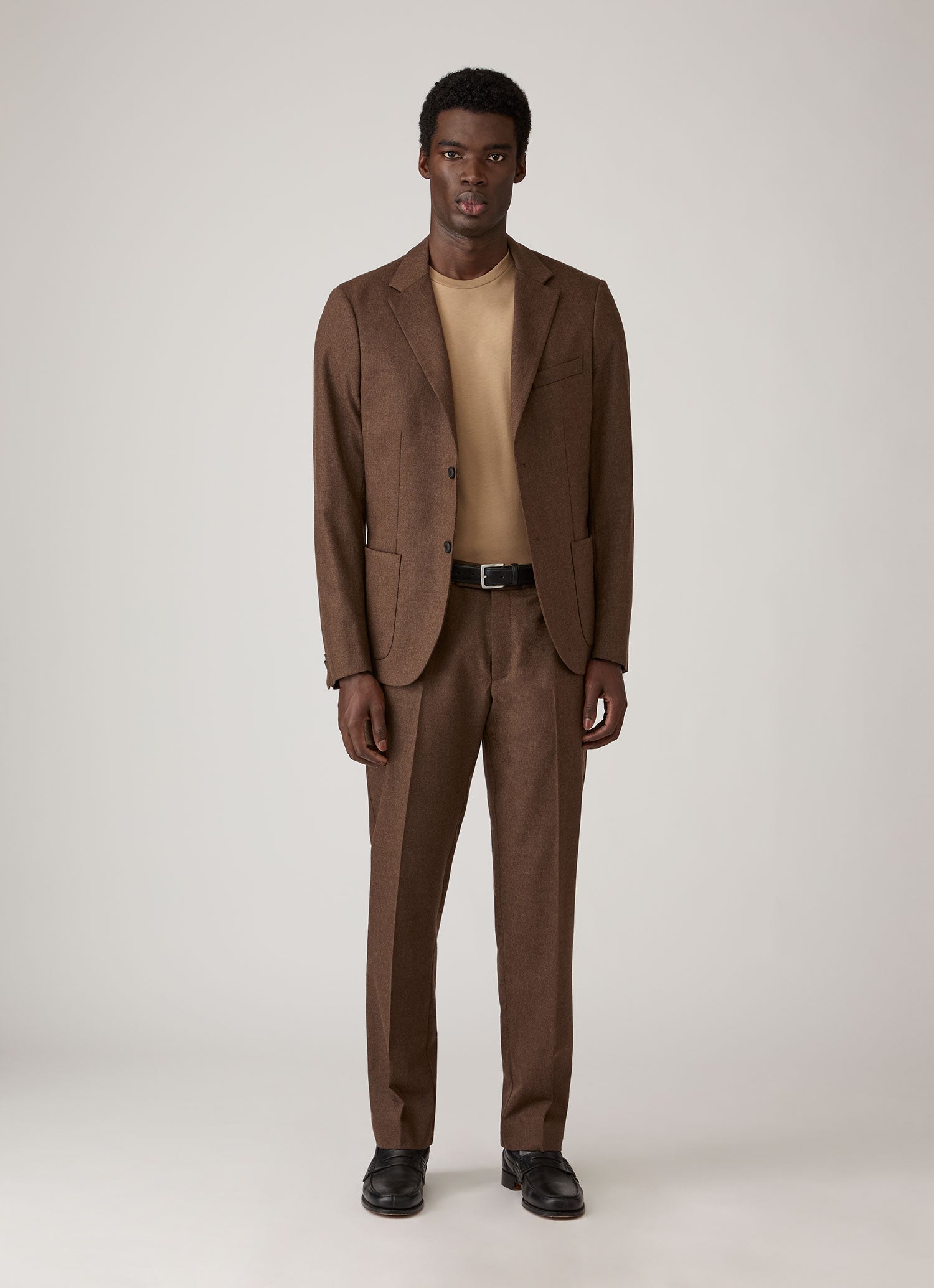 Men's Riviera Midweight T-shirt in Dark Beige