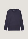 Men's Long Sleeve Heavyweight T-shirt in Navy