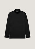 Men's Roll Neck Heavyweight T-shirt in Black