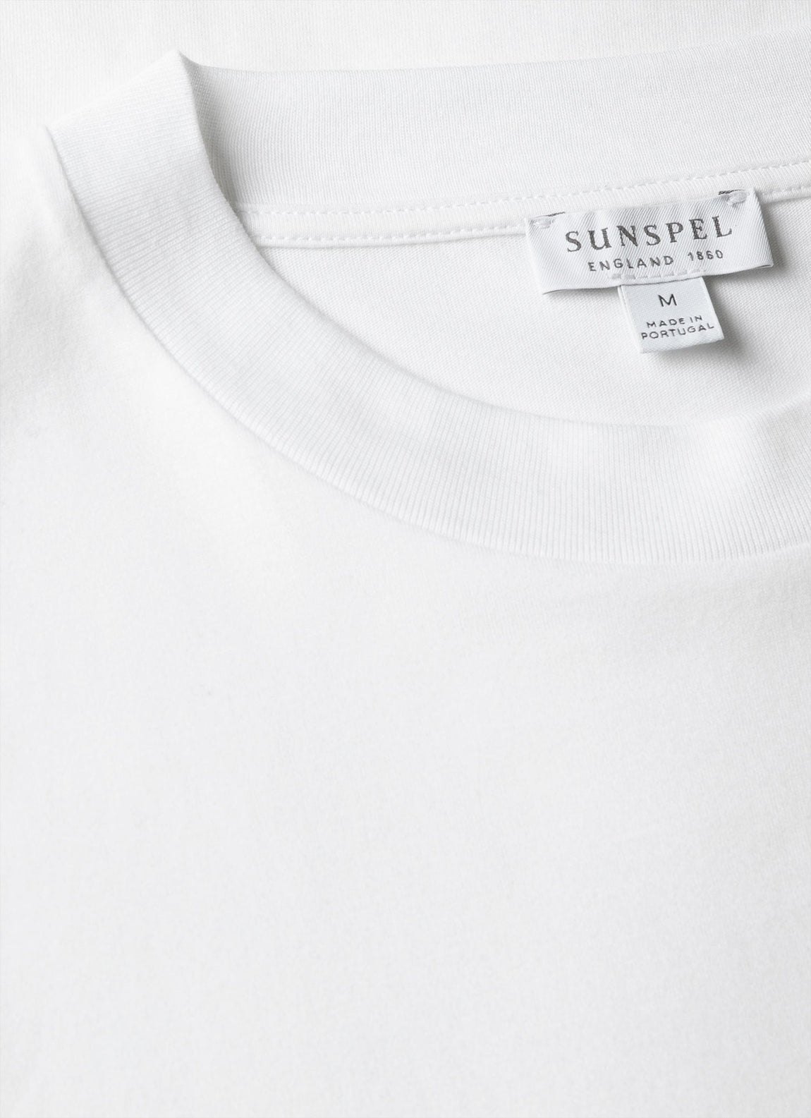 Men's Brushed Cotton T-shirt in White
