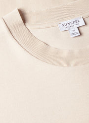 Men's Cotton Piqué T-shirt in Swansdown