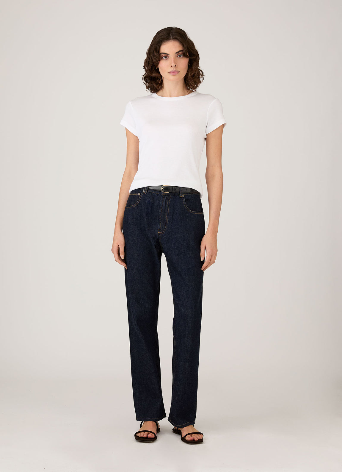 Women's Ribbed T-shirt in White