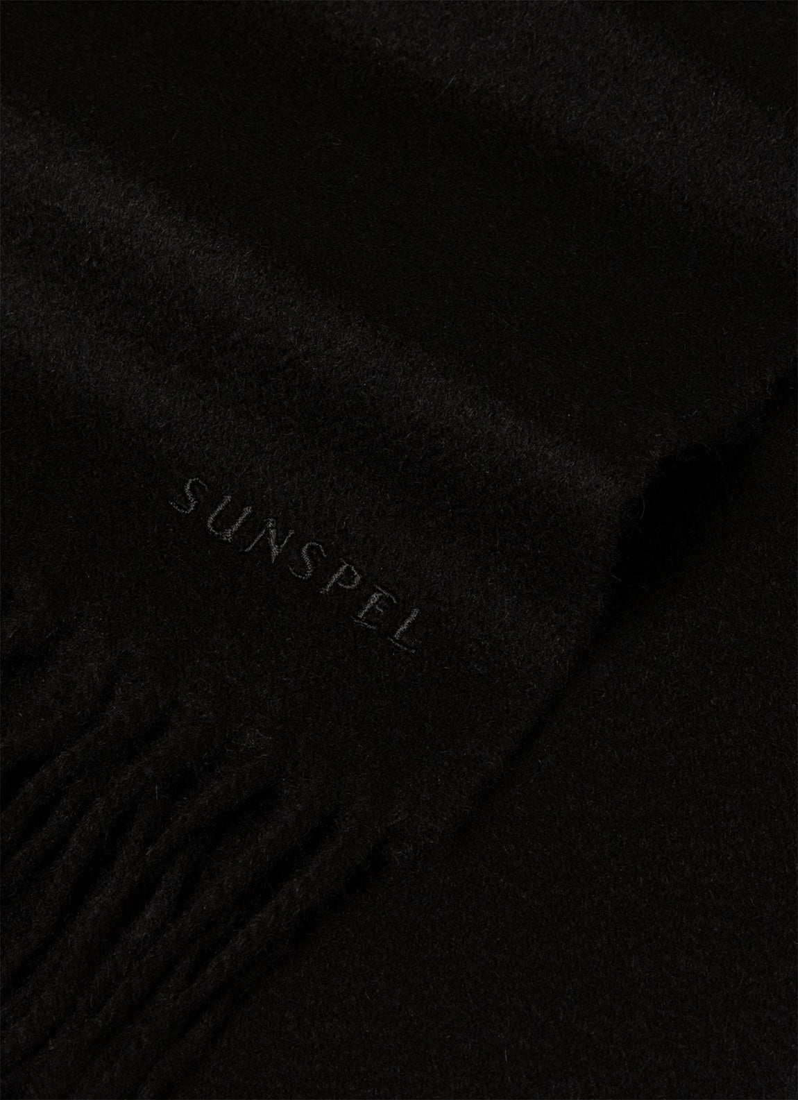 Men's Cashmere Scarf in Black
