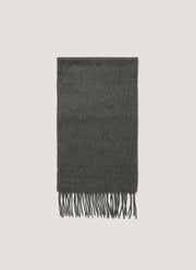 Men's Cashmere Scarf in Charcoal Melange