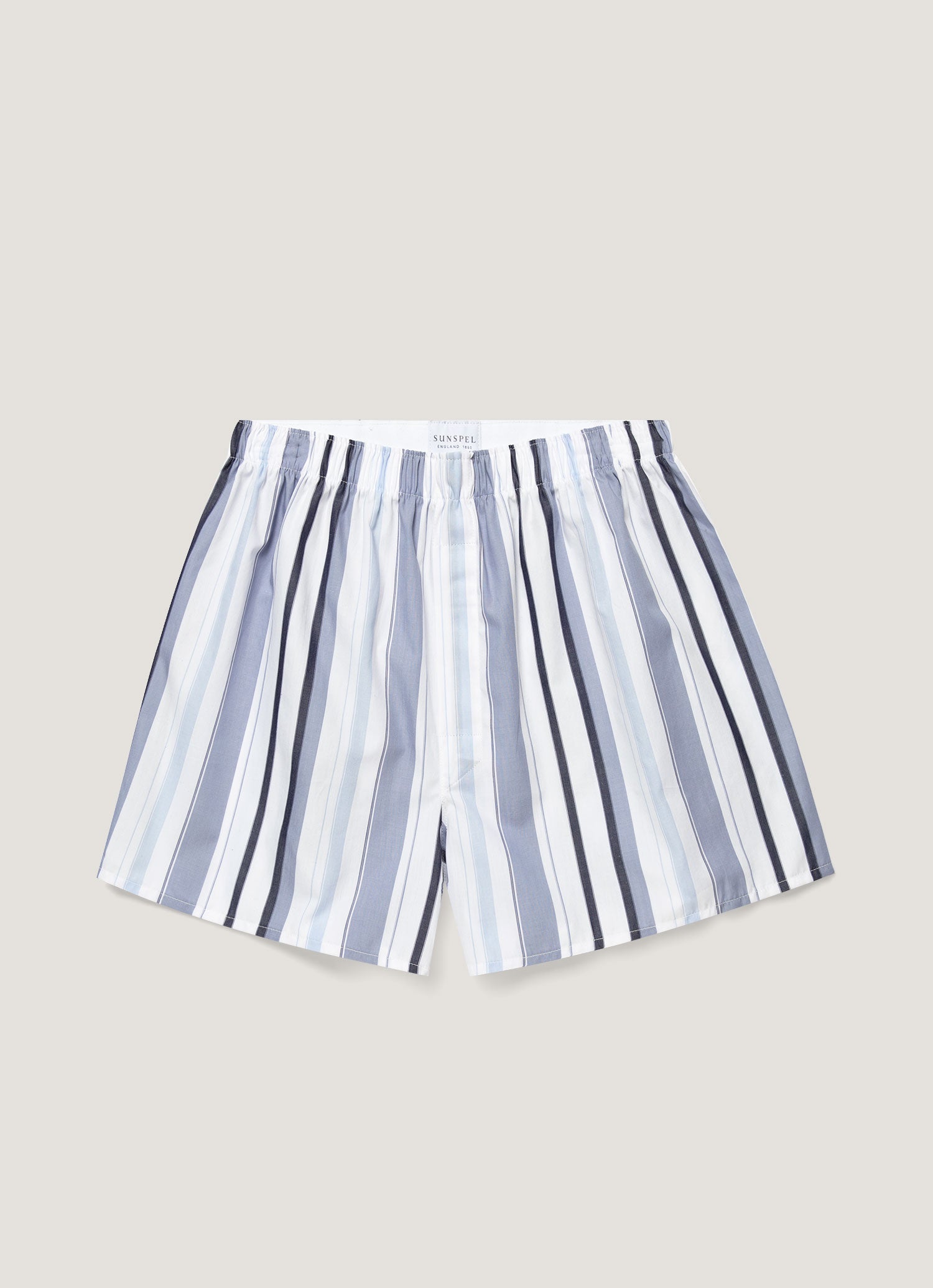 Men's Classic Boxer Short in Blue Multi Stripe