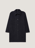 Men's Tweed Overcoat in Navy Tweed