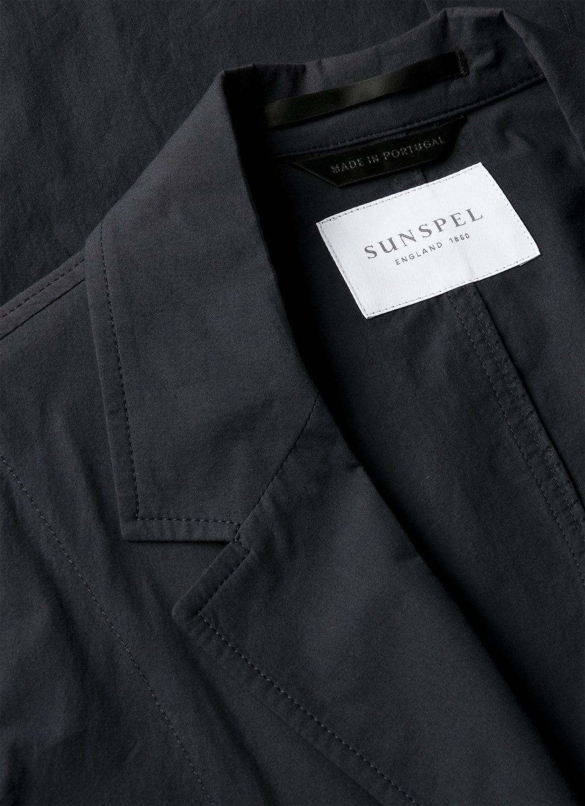Men's Lightweight Cotton Poplin Blazer in Navy
