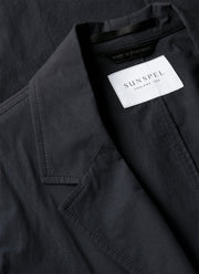Men's Lightweight Cotton Poplin Blazer in Navy