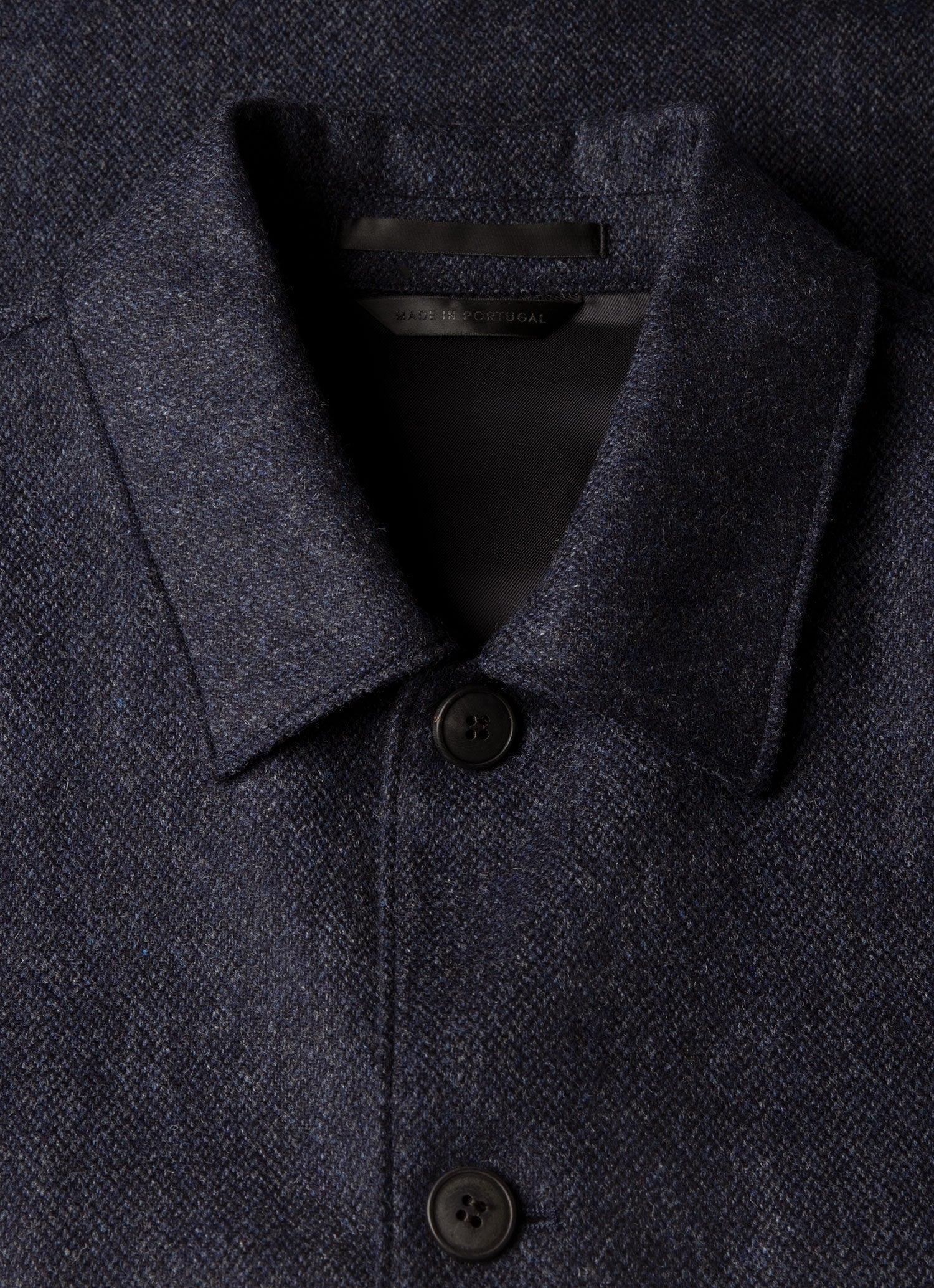 Men's Wool Twill Chore Jacket in Slate Blue Melange