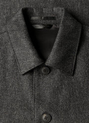 Men's Wool Twill Chore Jacket in Charcoal Melange