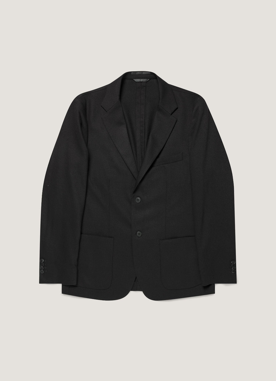 Men's Wool Cashmere Flannel Blazer in Charcoal Melange