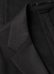 Men's Wool Cashmere Flannel Blazer in Charcoal Melange