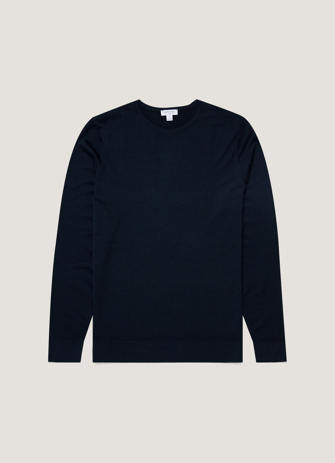 Men's Extra-Fine Merino Jumper in Light Navy