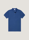Men's Piqué Polo Shirt in Clear Night