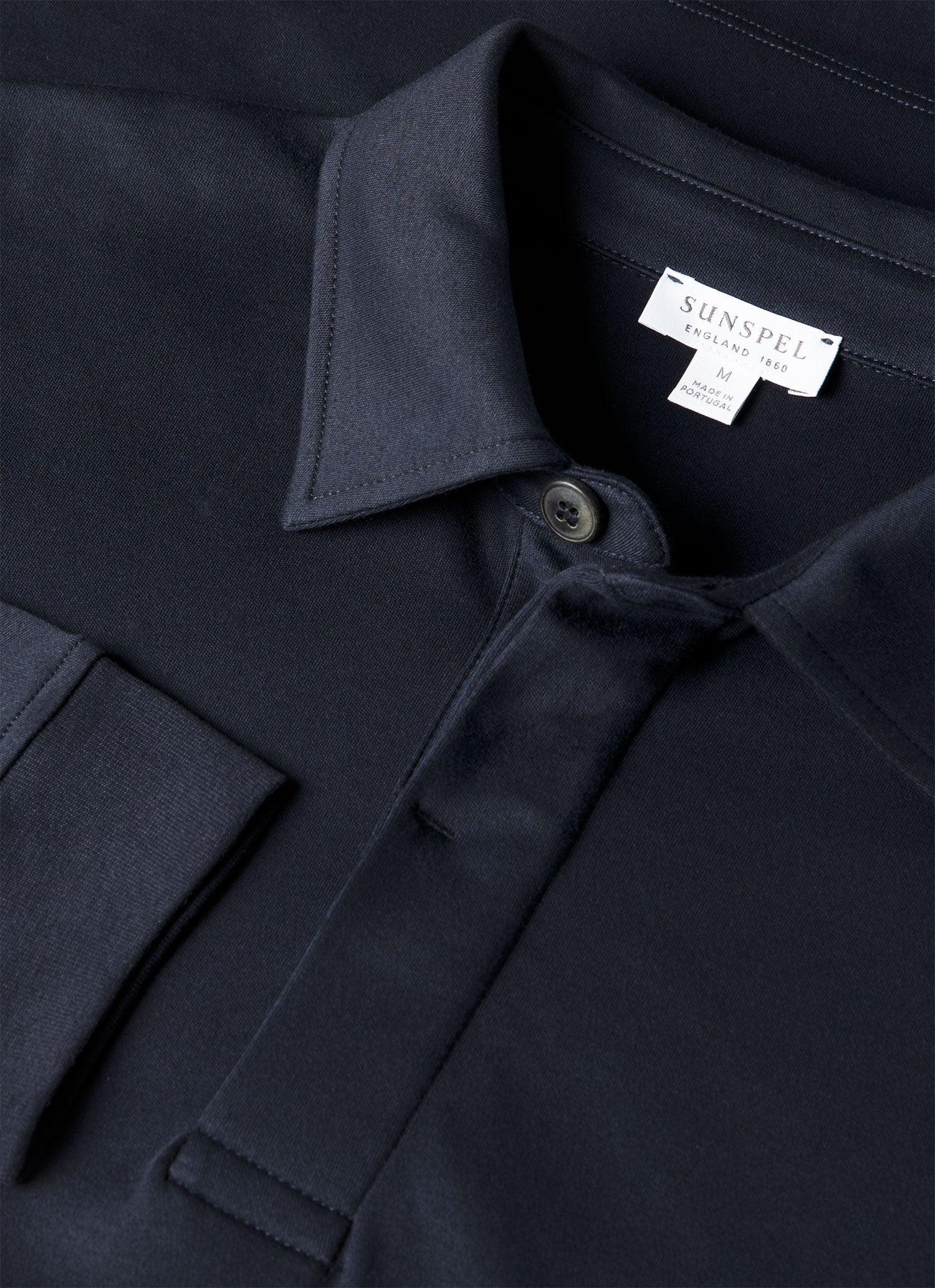 Men's Heavyweight Rugby Polo Shirt in Midnight Navy