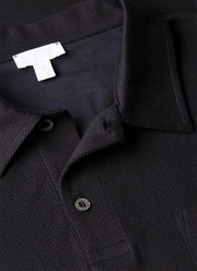 Men's Sea Island Cotton Riviera Polo Shirt in Midnight Navy
