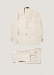 Men's Linen Two-Piece Suit in Sand