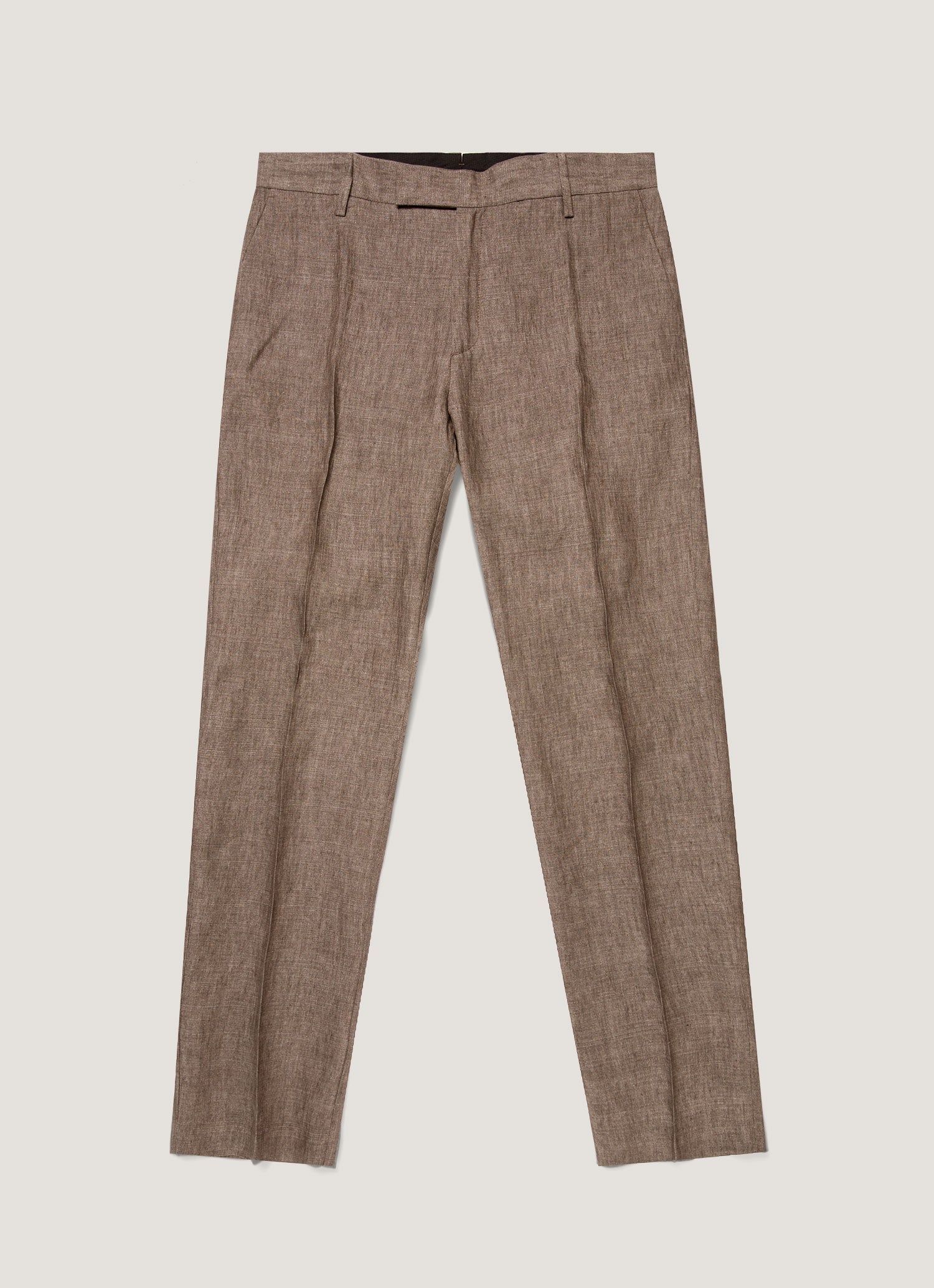 Men's Linen Two-Piece Suit in Dark Walnut