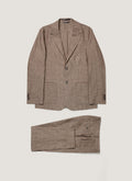 Men's Linen Two-Piece Suit in Dark Walnut