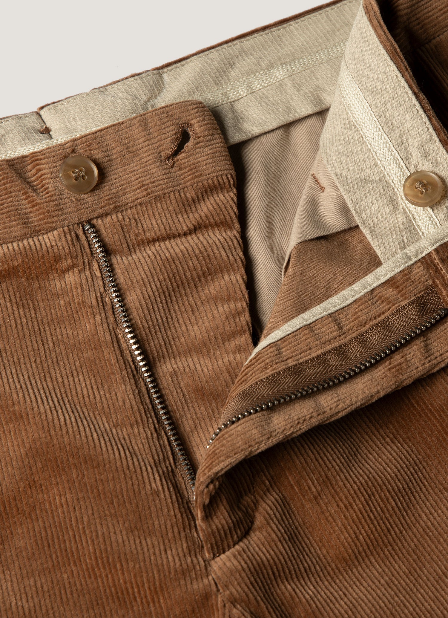 Men's Corduroy Trouser in Dark Beige