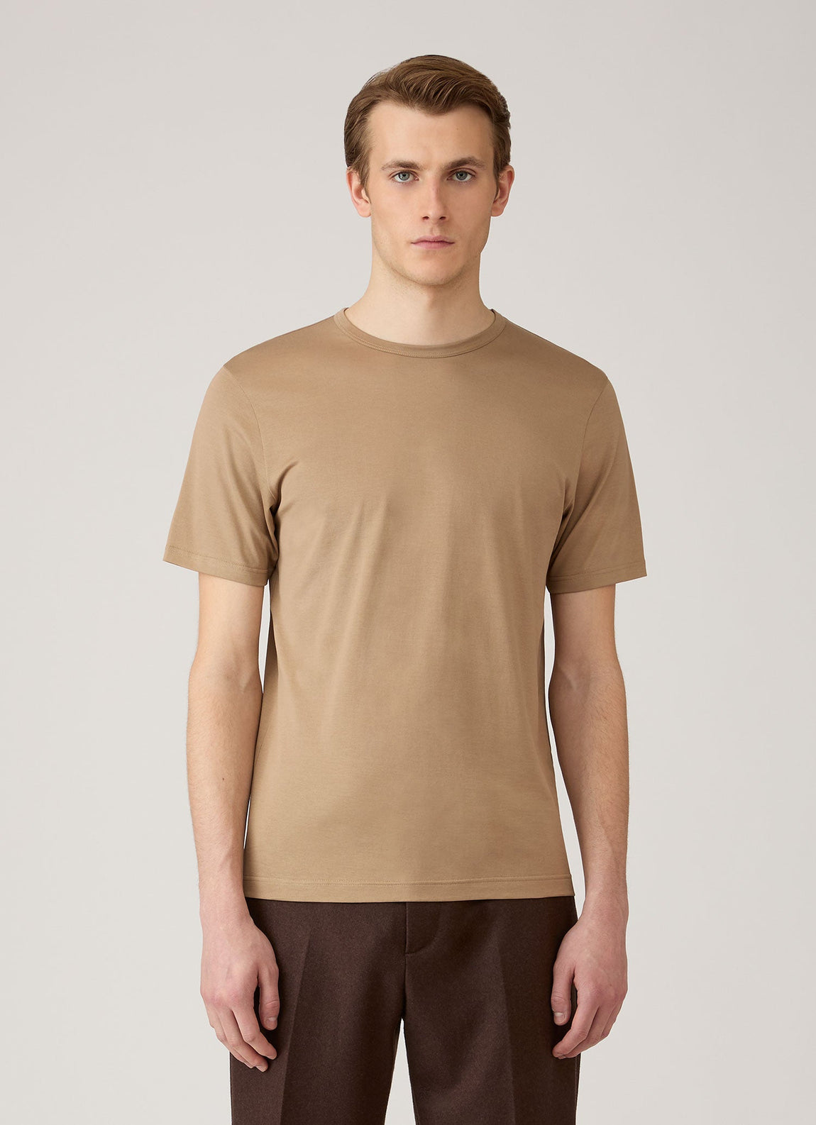 Men's Classic T-shirt in Dark Beige